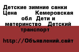 Детские зимние санки  › Цена ­ 800 - Кемеровская обл. Дети и материнство » Детский транспорт   